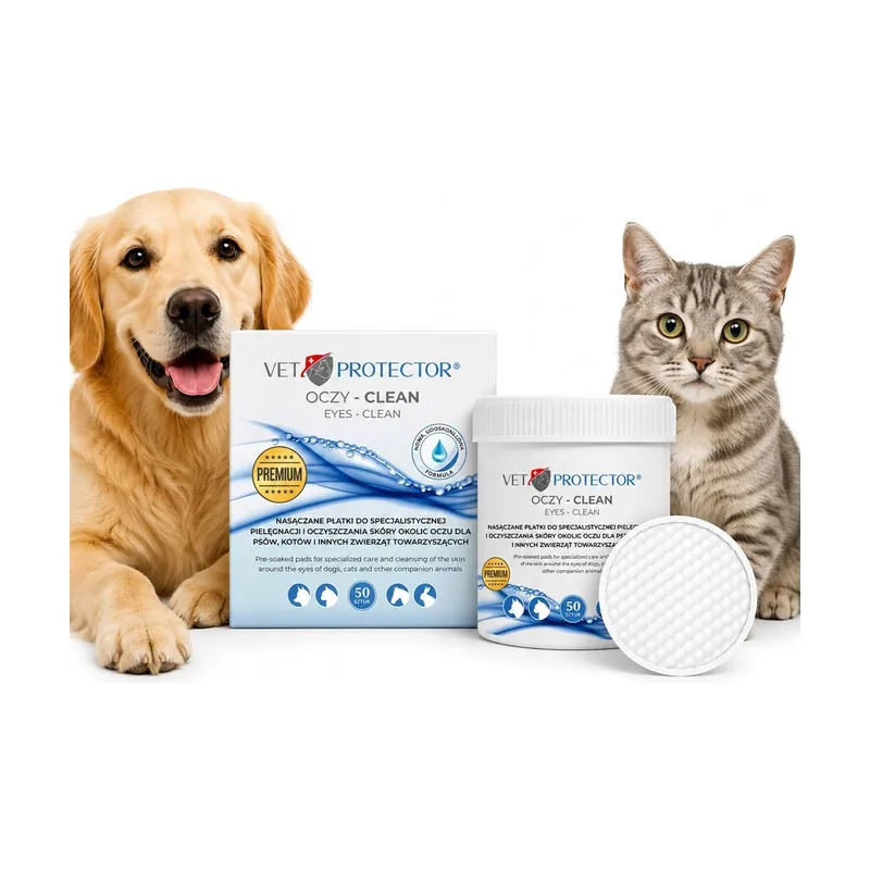 Vet protector oczy clean 50szt
