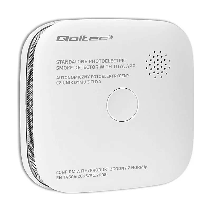 Qoltec 52579 detector de humo inalámbrico con batería