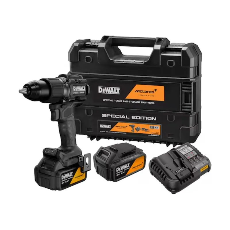 DeWalt Taladro Percutor McLaren sin escobillas XR 18V 13mm 90Nm