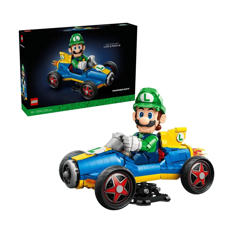 Lego Mario Kart Luigi y Mach 8