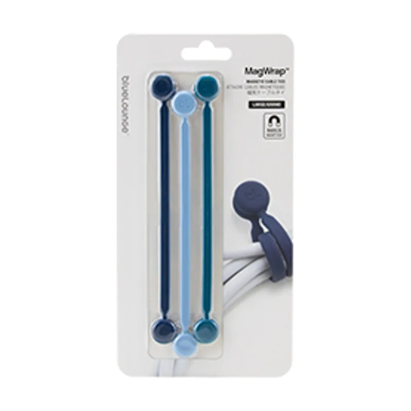 Bluelounge MagWrap presilla Brida reutilizable Azul 4 pieza s