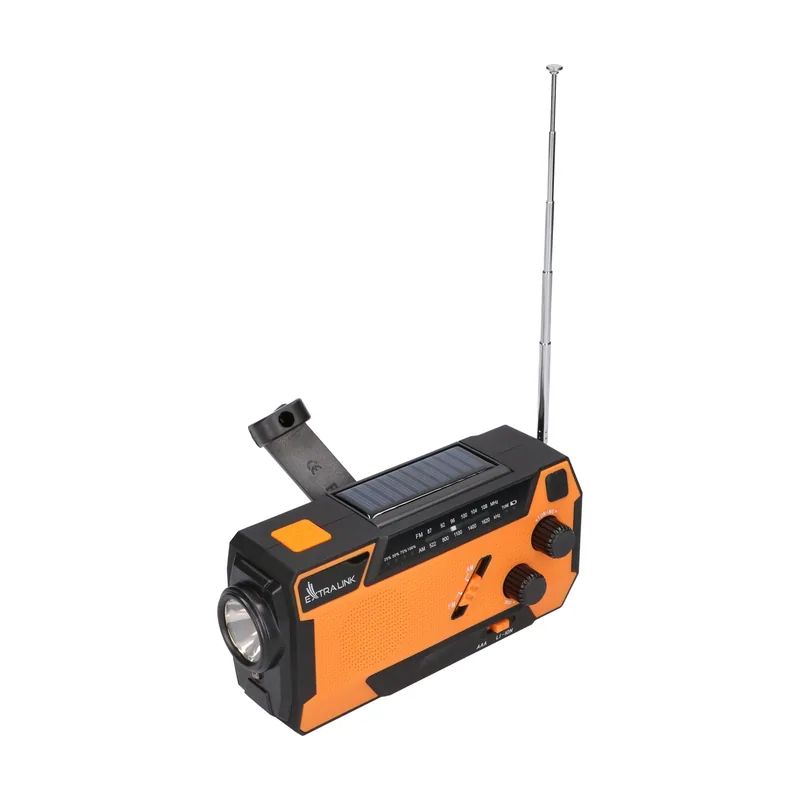 Extralink Radio Solar de Emergencia con Manivela