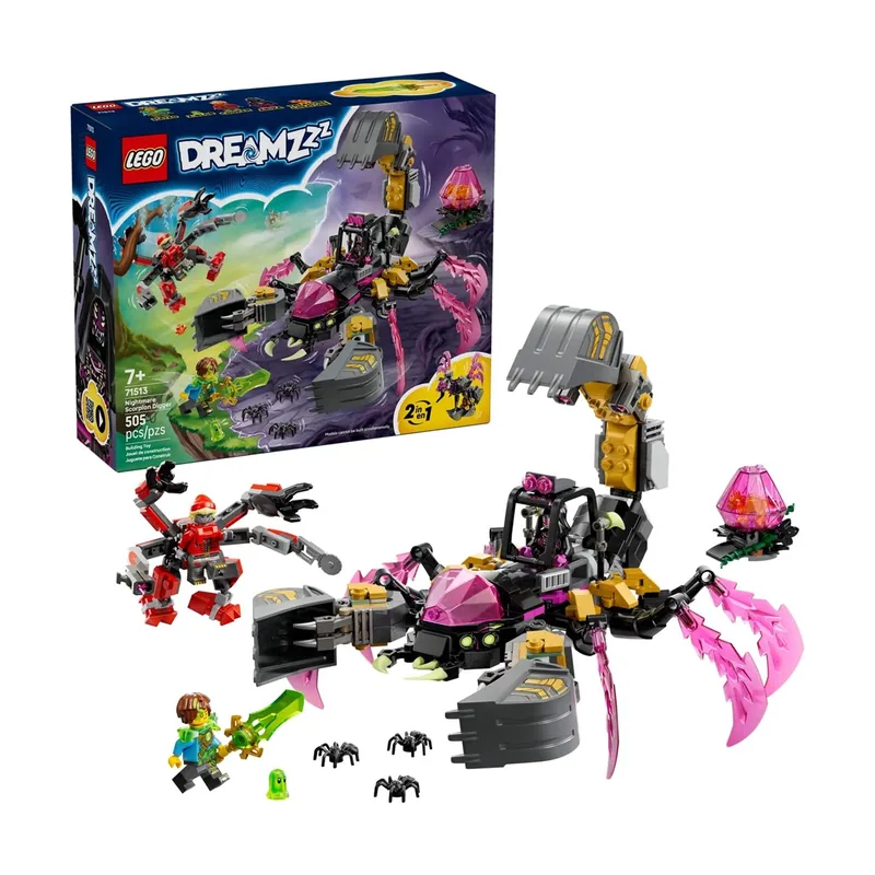 Lego DREAMZzz 2 en 1 Excavadora Escorpión de Pesadilla 71513