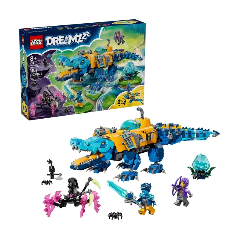 Lego DREAMZzz 2 en 1 Submarino Cocodrilo 71512