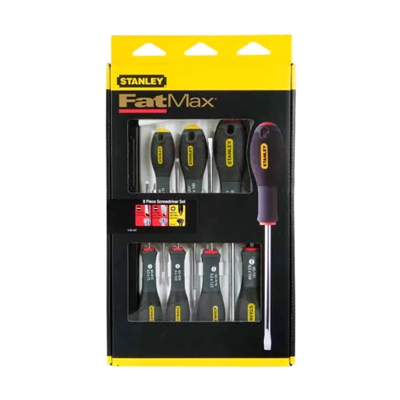 Stanley FatMax Destornilladores FatMax-Juego 8 Piezas Plana/Phillips 0-65-437