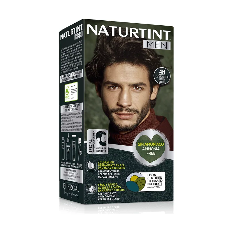 Naturtint Men Coloración Permanente Sin Amoniaco
