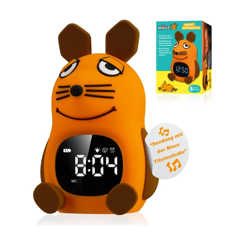 Ratón Despertador Luminoso Infantil luz Nocturna Recargable USB C