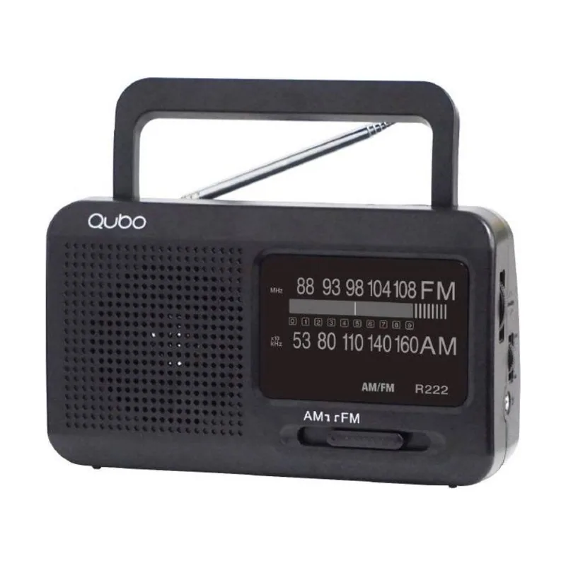 Radio Portátil R-222 con Cable a Pilas