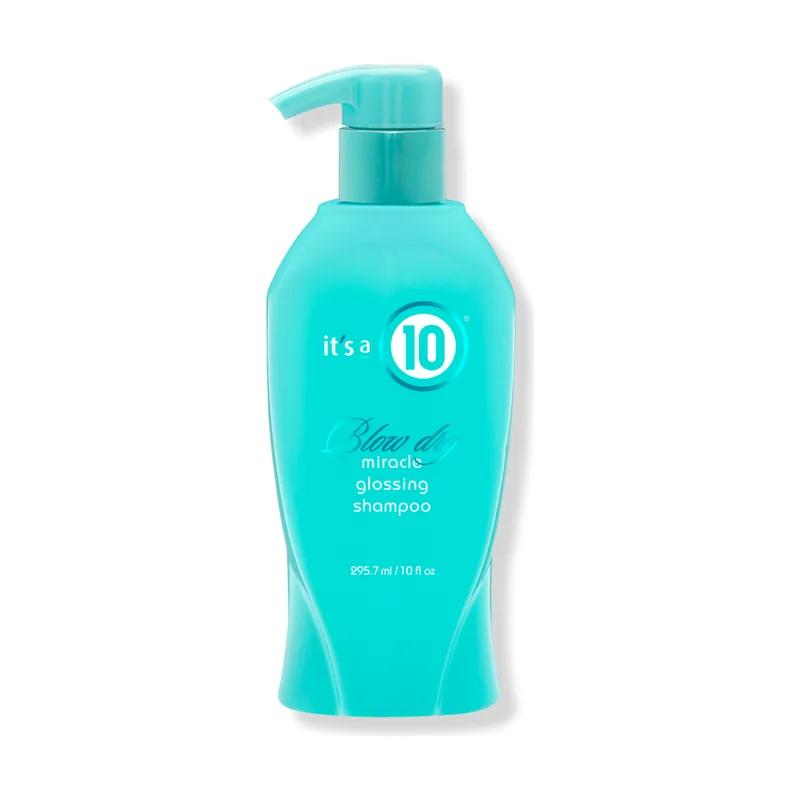 Miracle Blow Dry Glossing, shampoo hidratante y desenredante, 295,7 ml, para brillo y suavidad intensos