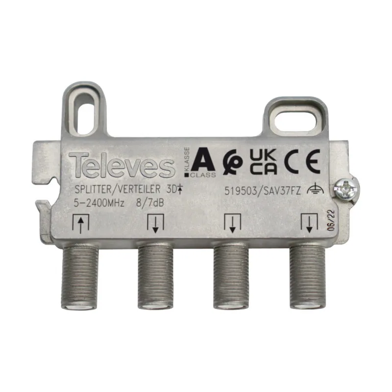 Televes Repartidor Tv 3d 5-2400mhz 8/7db F 519503