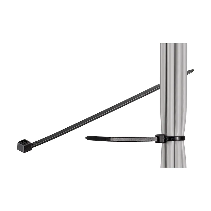 GooBay 17073 presilla Brida de nailon Nylon Negro 100 pieza s