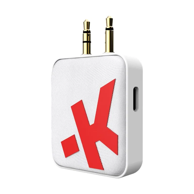 Skross Adaptador de Audio inalámbrico Conecta Auriculares o Auriculares con Entretenimiento a Bordo