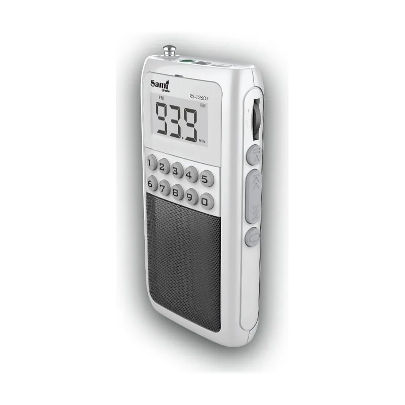 Sami Radio fm mini digital c/altavoz bateria recargable