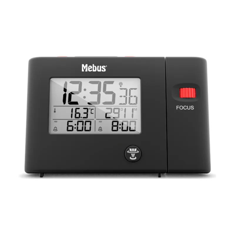Mebus 25795 Radio Controlled Alarm Clock with Projection Marca