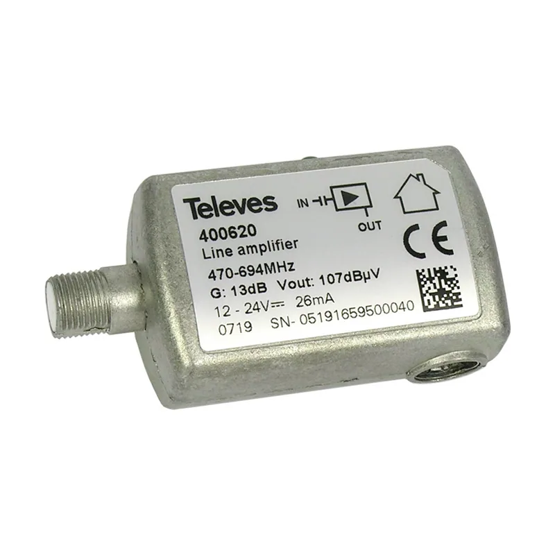 Televes Amplificador De Linea UHF 13dB 470-694Mhz C48 F