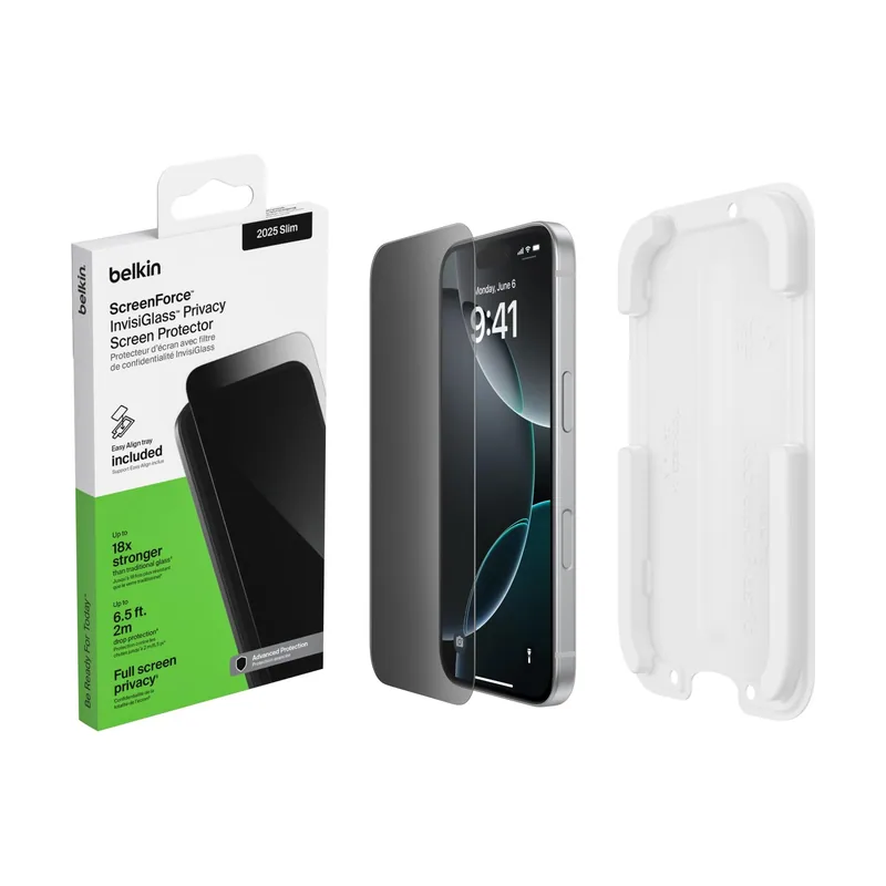Belkin ScreenForce InvisiGlass Protector de pantalla para privacidad Apple 1 pieza s