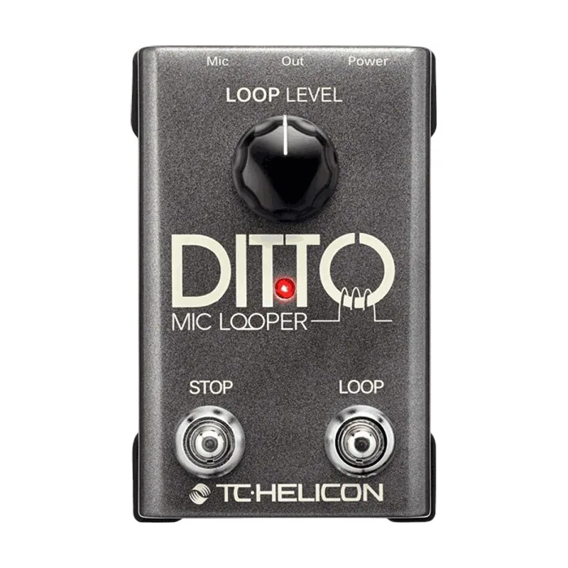 Tc helicon DITTO MIC LOOPER Pedal Looper de dos botones fácil de usar para voces e instrumentos acústicos