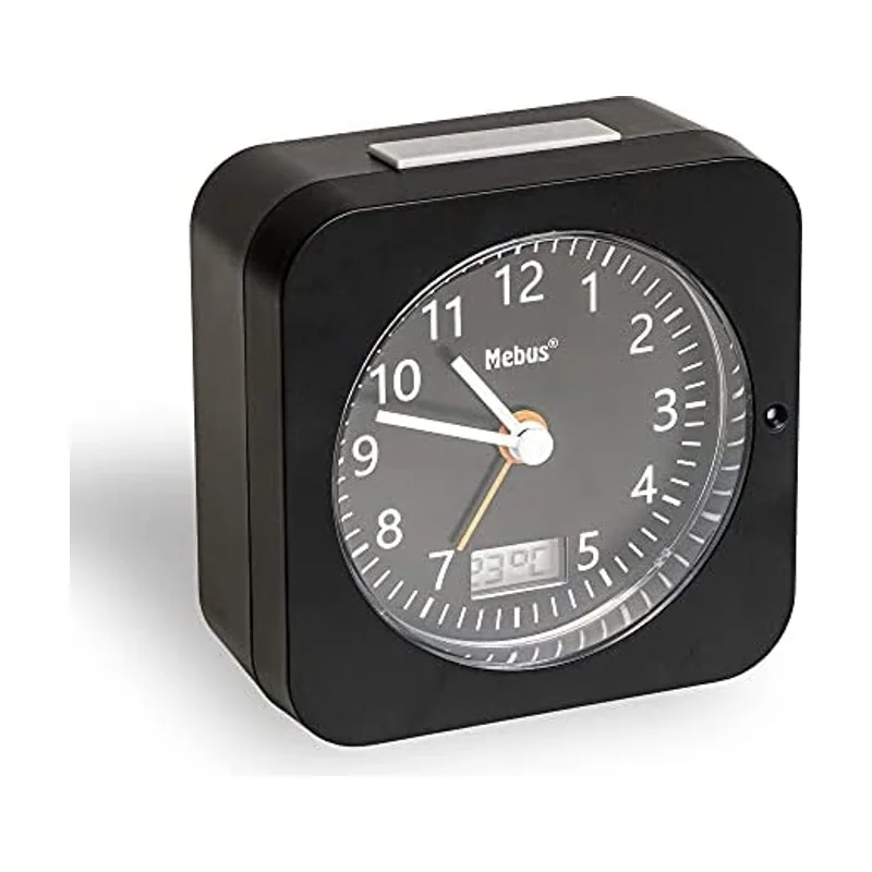 Mebus Funk-Wecker mit Thermometer/Datumsanzeige