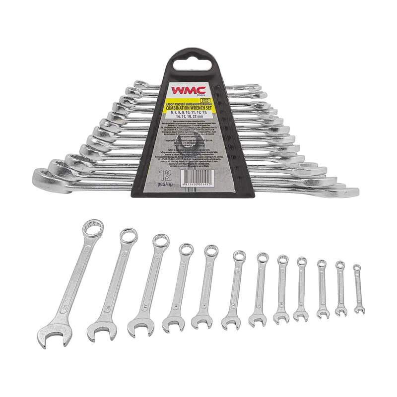 Wmc tools FORCEKRAFT Juego de llaves fijas. Llaves combinadas 12 piezas 6-22 mm