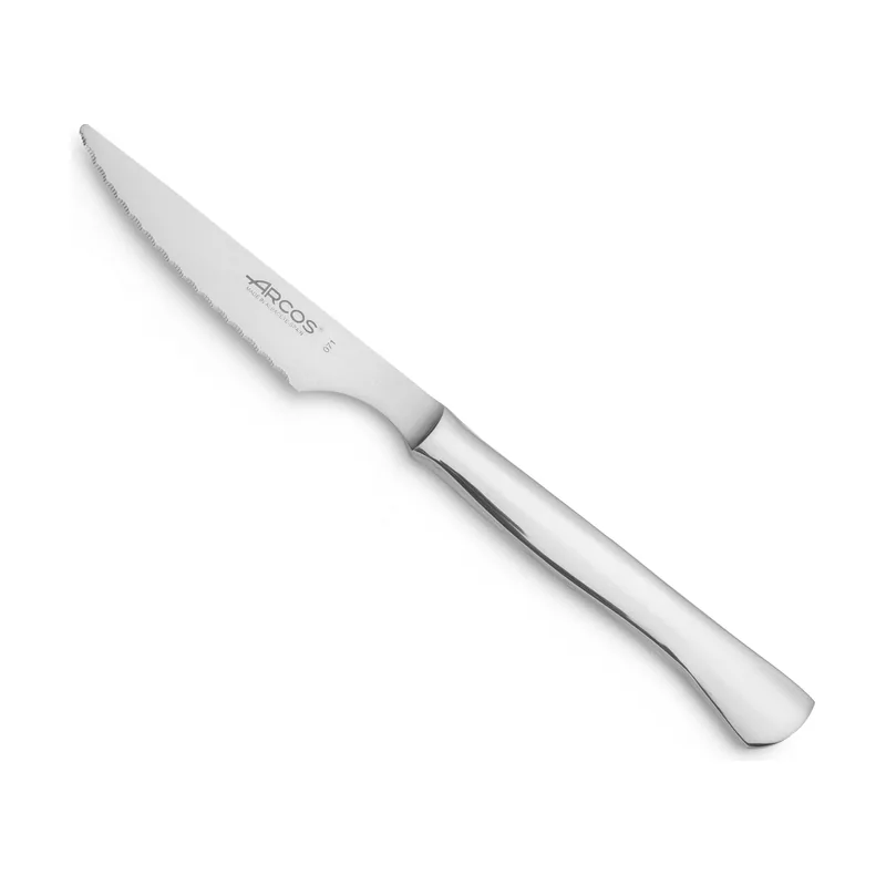 Cuchillo chuletero de Mesa 375500 monoblock de una pieza de acero inoxidable hoja de 11 cm en caja