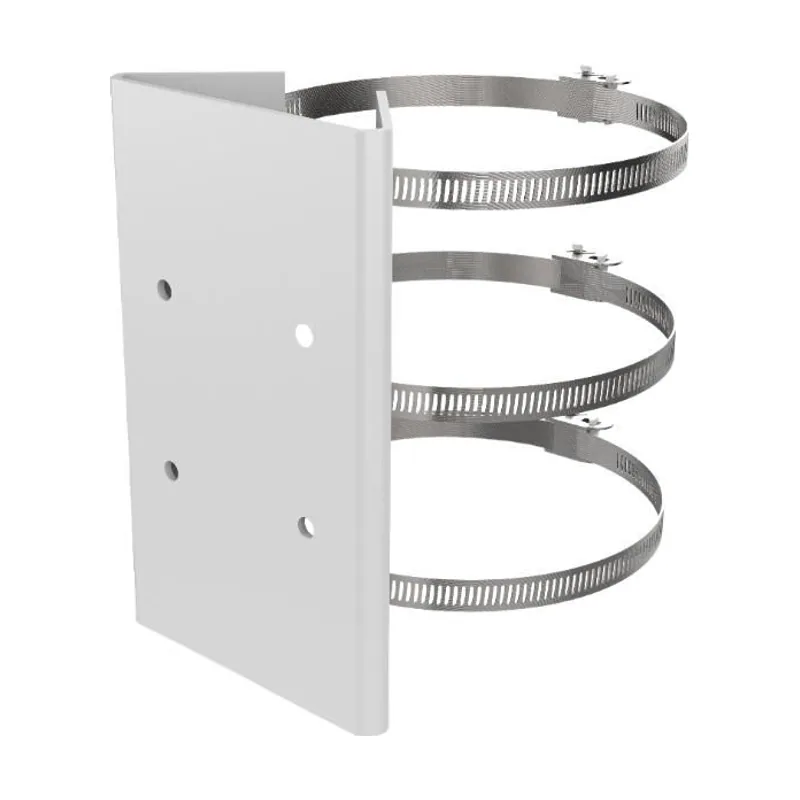 Soporte para poste blanco para cámara Speed Dome y PanoVu - Hikvision