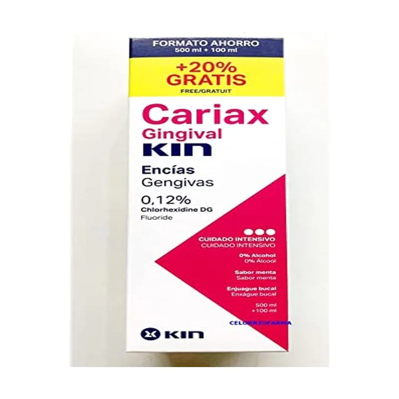 Kin CARIAX GINGIVAL enjuague bucal 500 ml + 100 ml