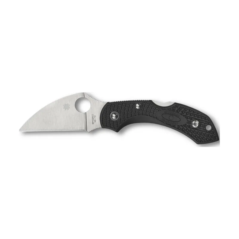 Spyderco STE-C28FPWCBK2 Navaja de Caza Dragonfly 2 Wharncliffe hoja lisa de acero VG-10 de 5,8 cm de longitud con mango FRN de rosa. Incluye clip de bolsillo ambidiestro