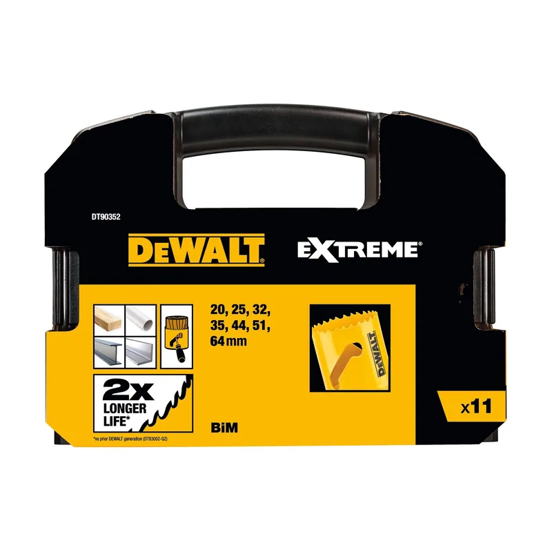 Stanley Juego de 11 coronas de perforación bimetálicas DeWALT para electricistas