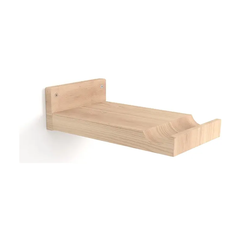 Soporte de Pared Bicicleta Madera de Haya 10 x 20 x 36 cm
