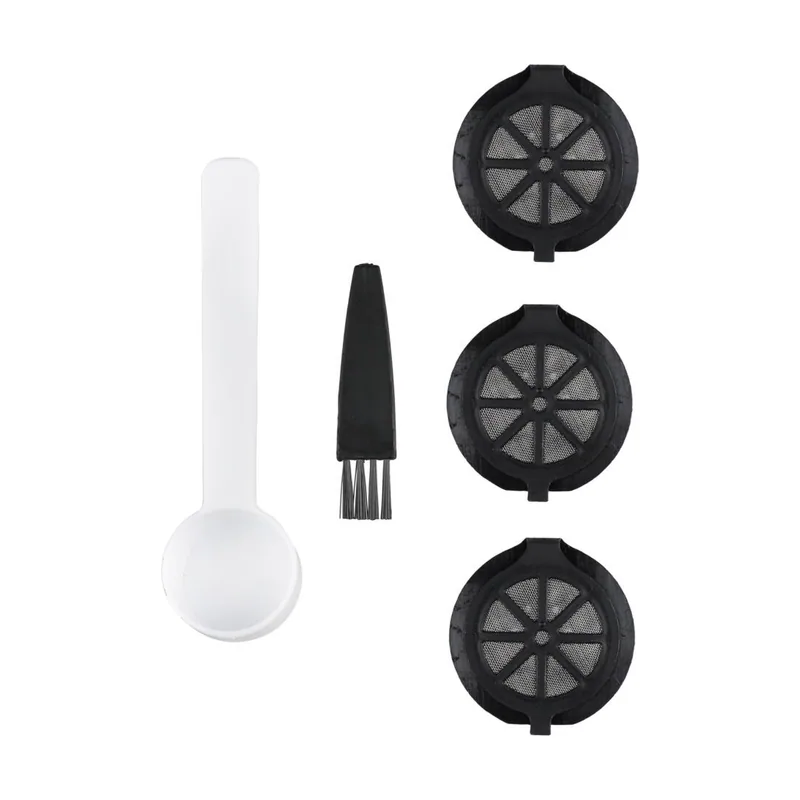 La cafetière Juego de cápsulas de café reutilizables de 3 piezas para máquinas Nespresso NO VERTUO