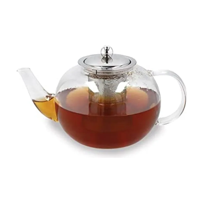 La cafetière Izmir Tetera de vidrio con infusor de 1,4 litros
