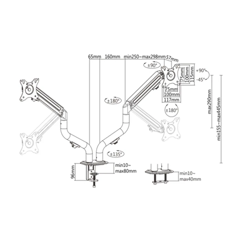 Gembird MA-DA2-02 soporte
