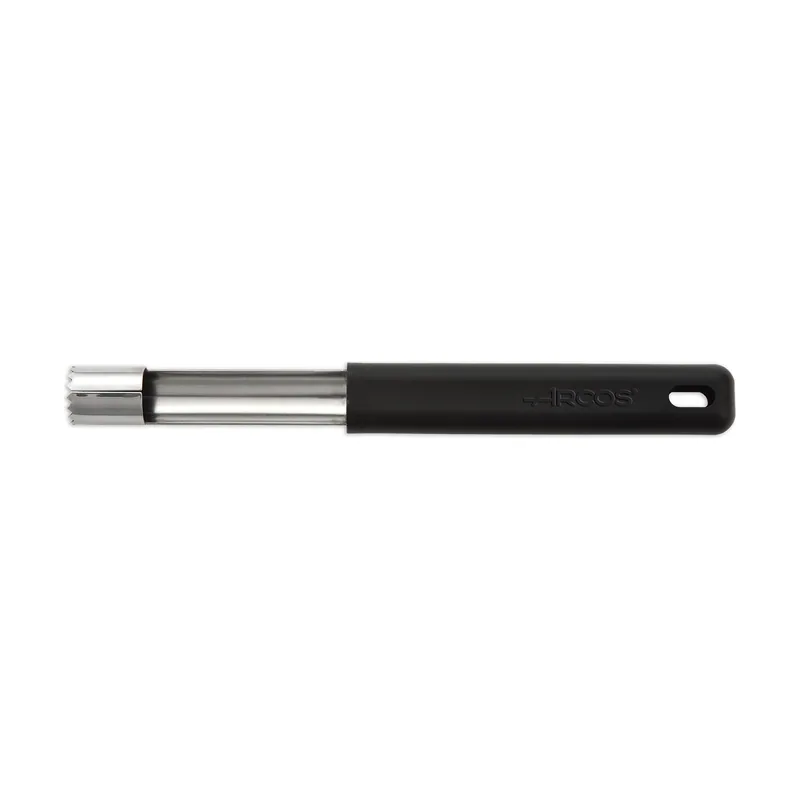 Arcos Descorazonador 612300 con hoja de acero inoxidable y mango de Polipropileno de 75 mm con funda display