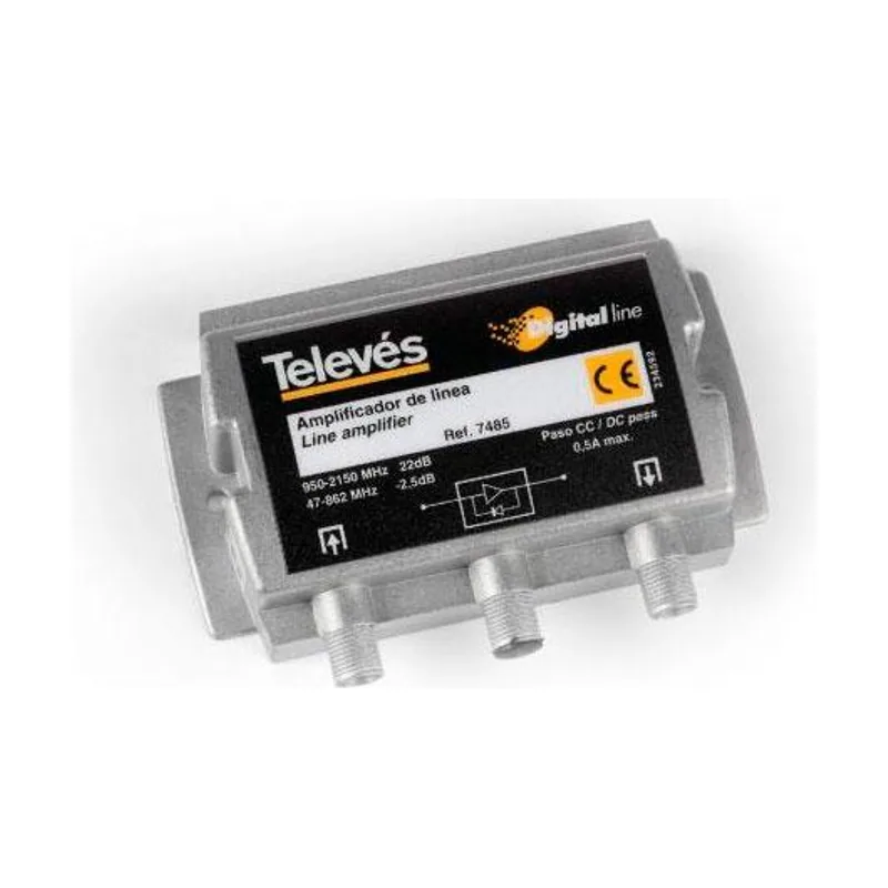 Televes Amplificador De Linea FI 20dB 5-2150Mhz