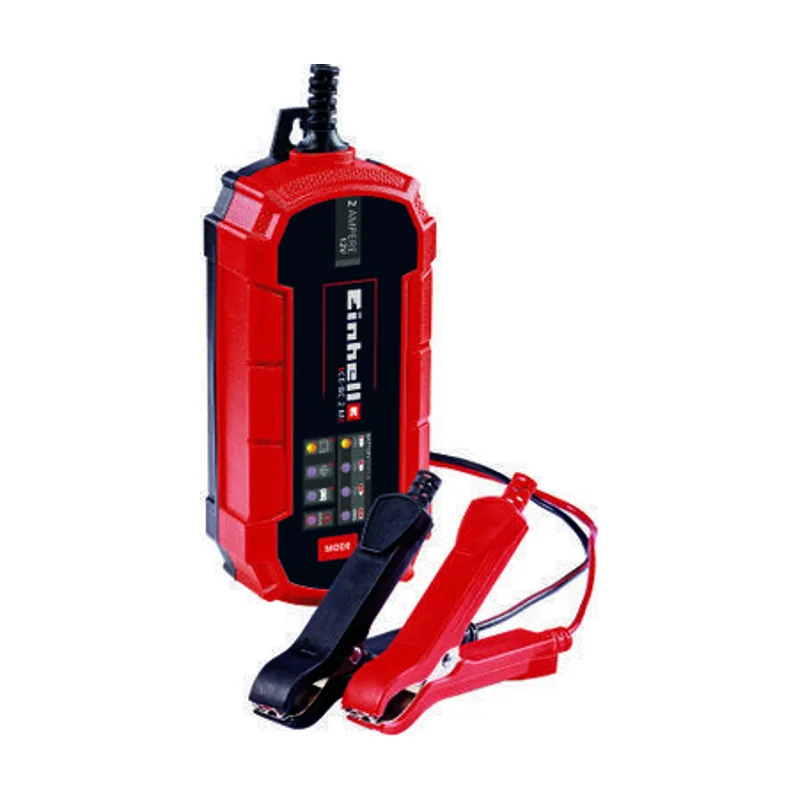 Einhell Un cargador de baterías CE-BC 2 M cargador baterías inteligente control por microprocesador para los más distintos tipos baterías