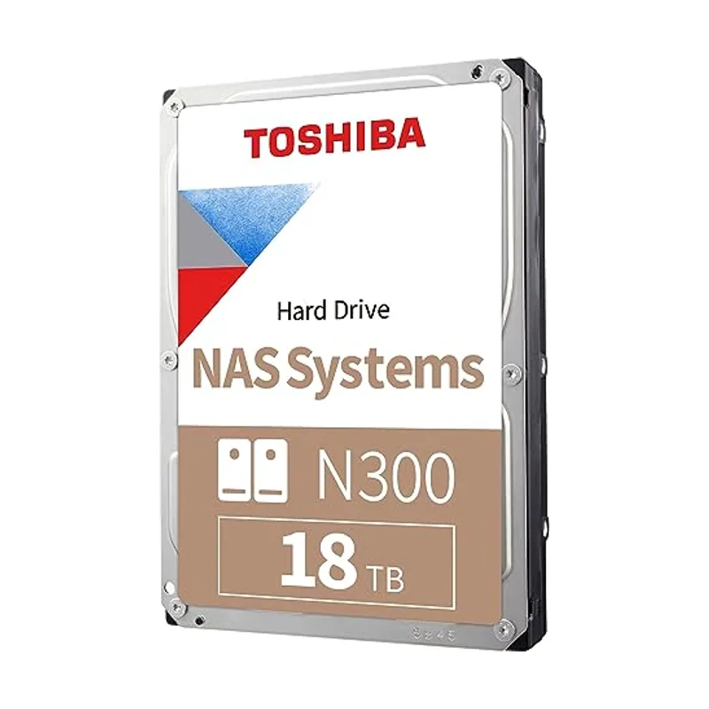 Toshiba Disco duro NAS interno N300 de 18 TB