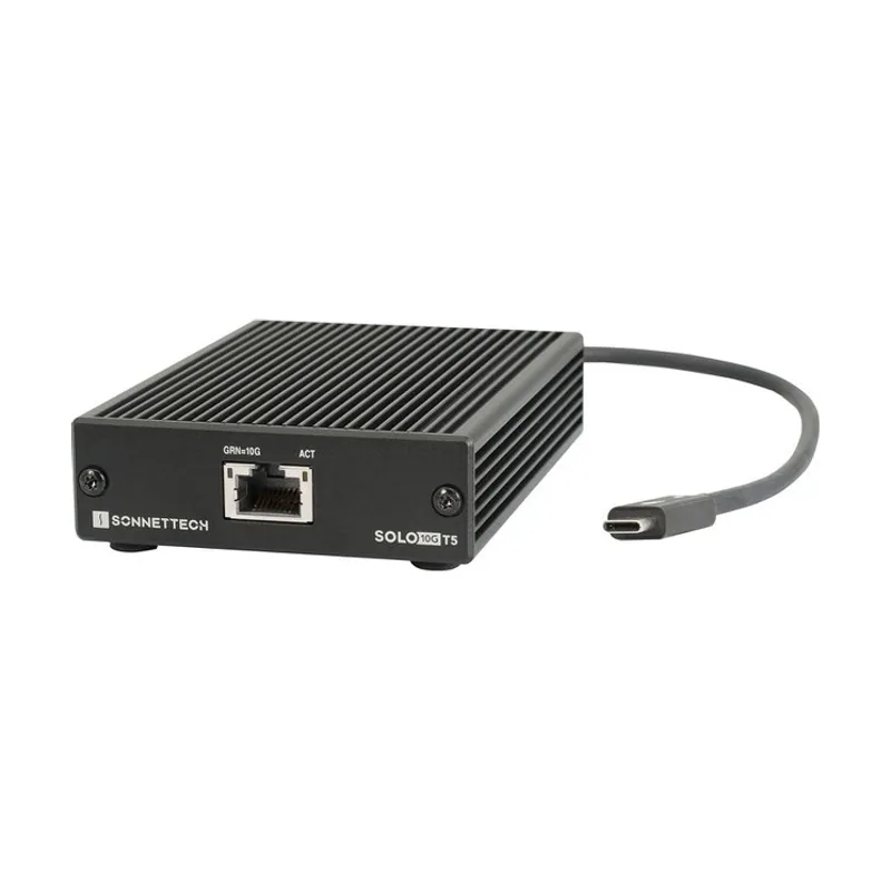Sonnettech Sonnet Solo10G T5 Thunderbolt 5/4 & USB4 10GbE RJ45 Ethernet Adapter