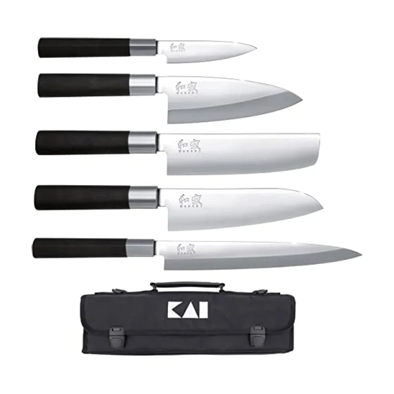 Wasabi Black Juego de cuchillos de carne 2 piezas con hoja de 12 cm