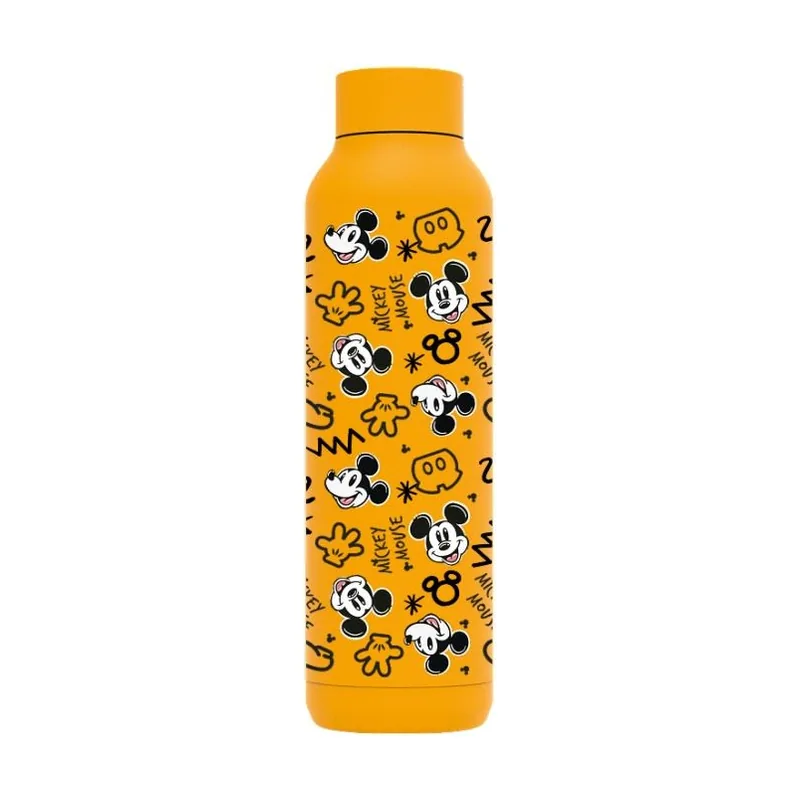 Quokka botella termo acero inoxidable solid amber yellow 630 ml mickey pop