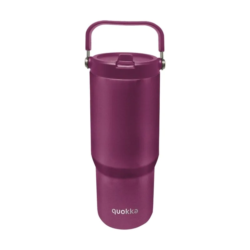 Quokka vaso cool termo acero inoxidable con asa core burgundy 860 ml