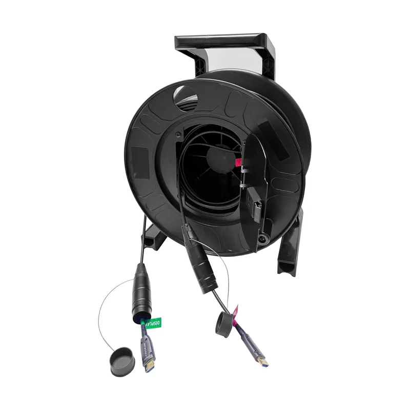 50m Optic Hdmi 4K Amored cable on drum cable HDMI tipo A Estándar