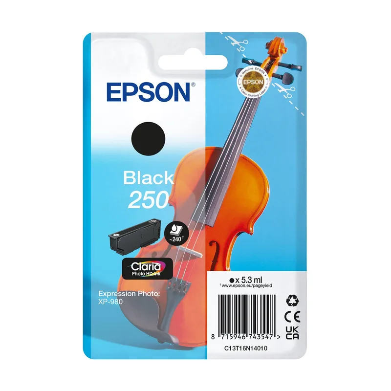 Epson 250 Violin Claria Photo HD cartucho de tinta 1 pieza s