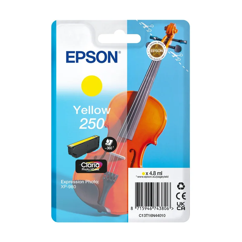 Epson 250 Violin Claria Photo HD cartucho de tinta 1 pieza s