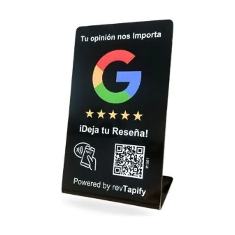 Revtapify Stand nfc para reseñas de google de tecnologia nfc y codigo qr