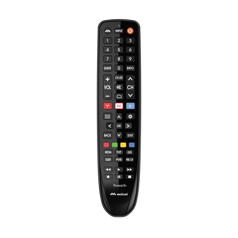 Meliconi Mando a Distancia Gumbody Personal 9+ Listo para Usar para TV HISENSE con Cuerpo de Goma antigolpes