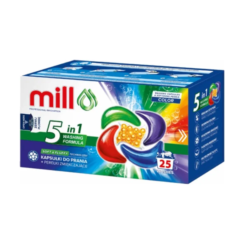 Madonis Mill pro cápsulas 5k para lavar + perlas suavizantes 25 envase colectivo 8