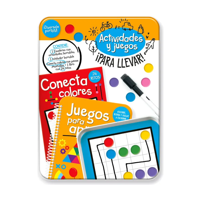 Kit actividades portatil conecta colores español