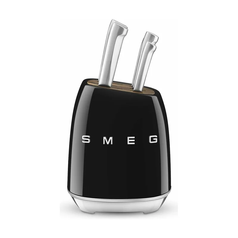 Smeg KBSF02BL taco para cuchillos Bloque con ranuras para cuchillos Plástico