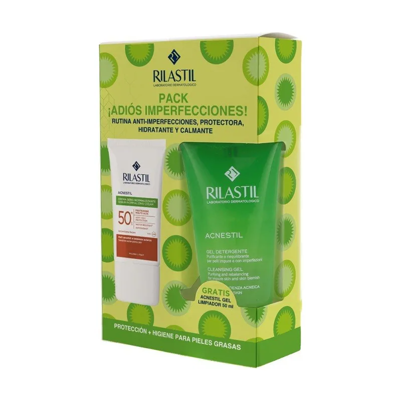 Rilastil SUN SYSTEM ACNESTIL SPF50+ lote 2 pz