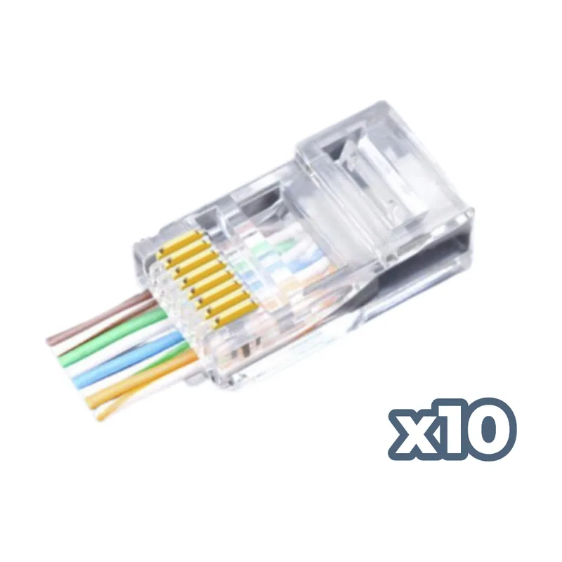 Phasak Conector FastCrimp Cat.6 UTP AWG22 a 24 10